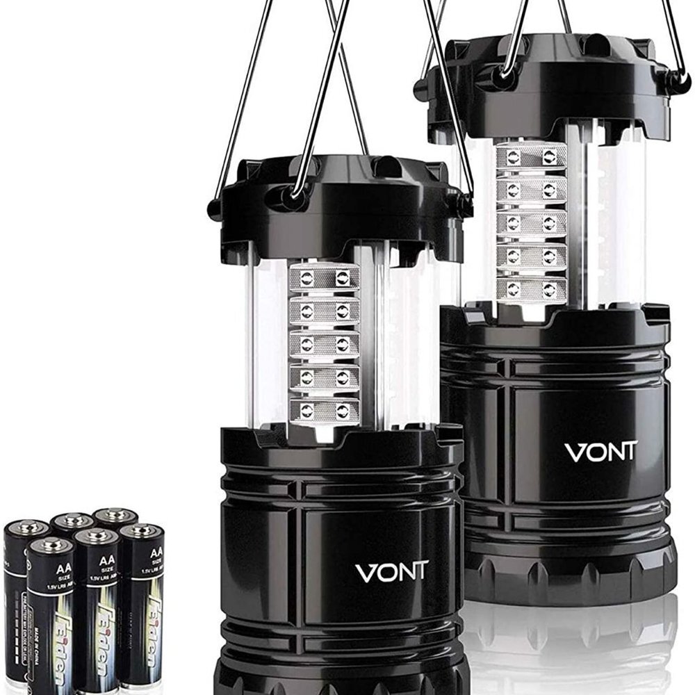 2 Pack LED Camping Super Bright Portable Lanterns